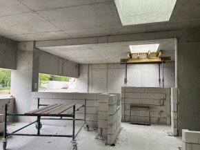Offices inside the Memorial - construction status as of May 2025