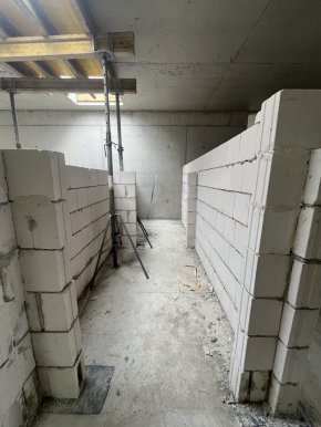 Technical rooms inside the Memorial - construction status as of May 2025