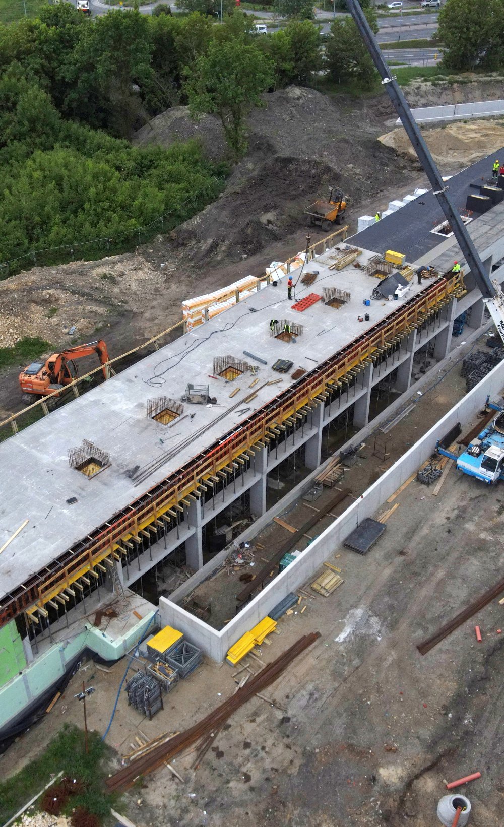KL Plaszow Museum construction view